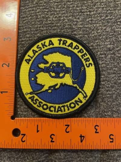 Alaska Trappers Association Patch (yellow & dark blue) (each)