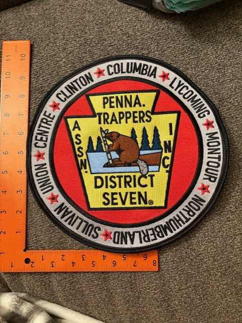 Penna. Trappers Assn. Inc. District Seven Patch - 8-inch (each)