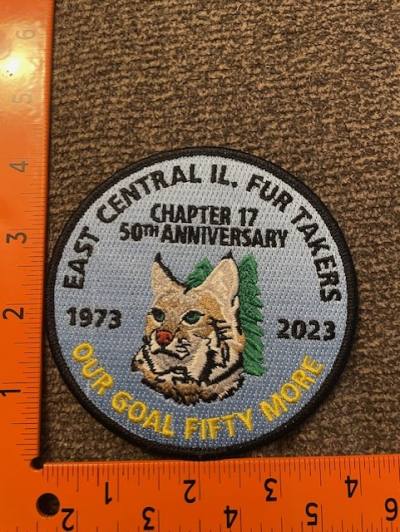 East Central Il. Fur Takers 50th Anniversary Patch (each)