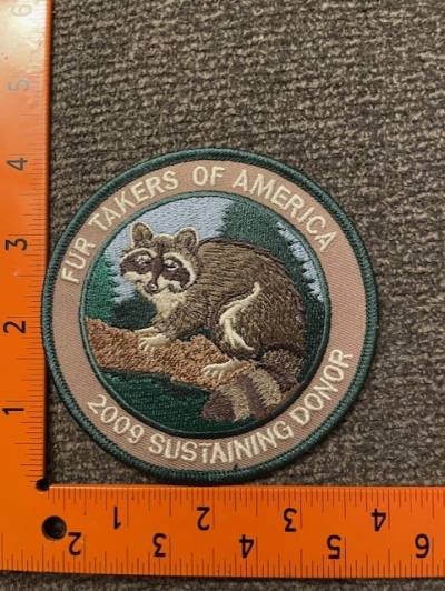 Fur Takers of America 2009 Sustaining Donor patch (each)