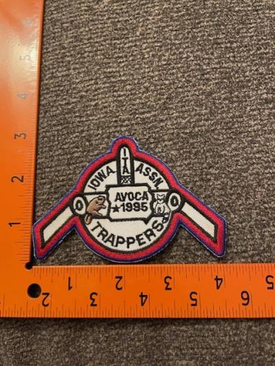 Iowa Trappers Assn 1995 Convention Patch - Avoca (each)