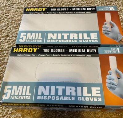 Nitrile Skinning Gloves (Large)