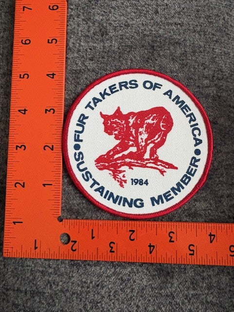 Fur Takers of America 1983 Sustaining Donor Patch (each)