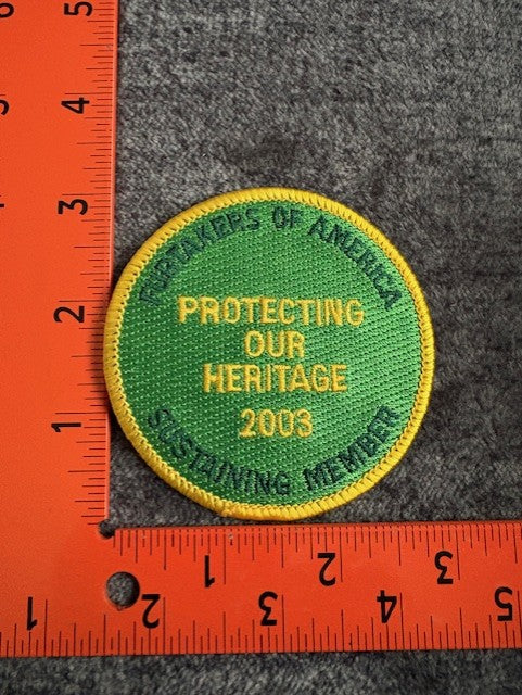 Fur Takers of America 2003 Sustaining Donor Patch (each)