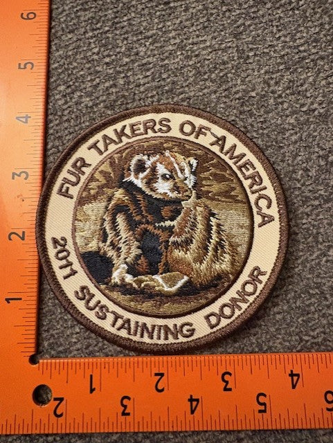 Fur Takers of America 2011 Sustaining Donor patch (each)