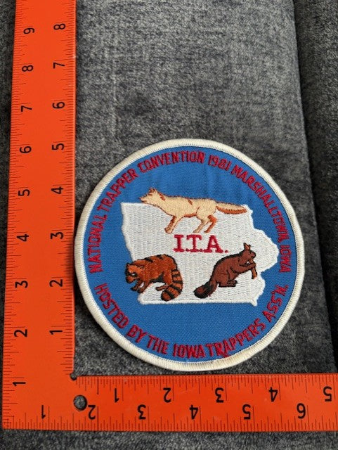 National Trappers Association 1981 Marshalltown, IA Convention Patch (each)