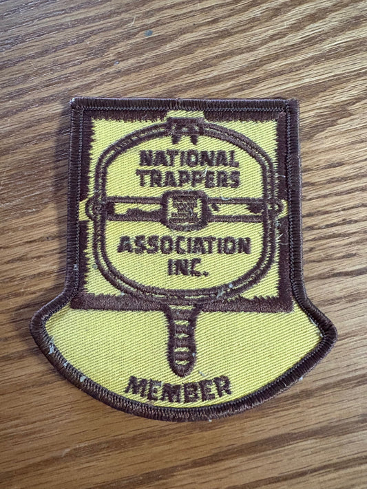 National Trappers Association Member patch - brown & yellow (each)