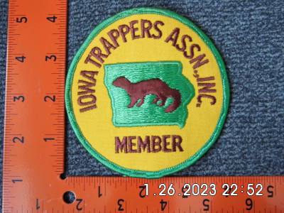 Iowa Trappers Assn.,Inc. Member Patch